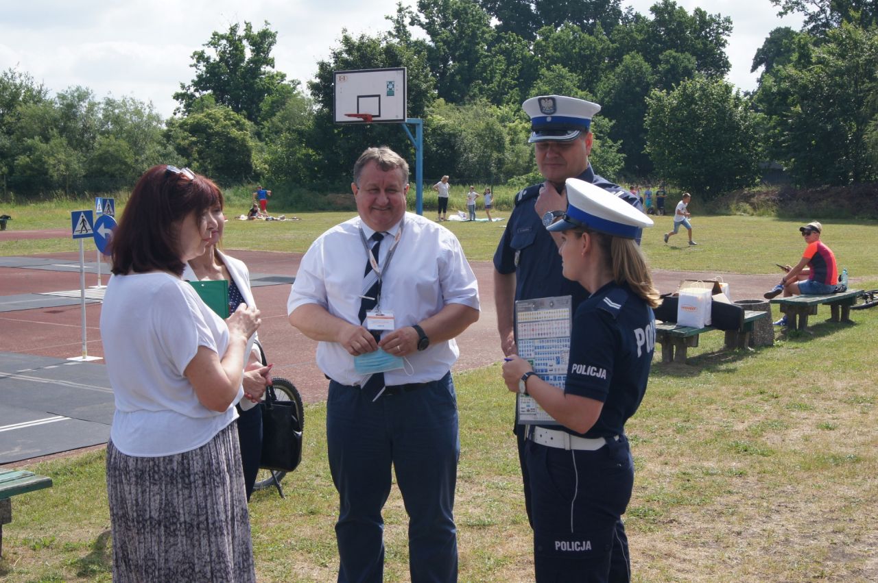 Egzamin na kartę rowerową Egzamin na kartę rowerową w Szkole Podstawowej w Różankach