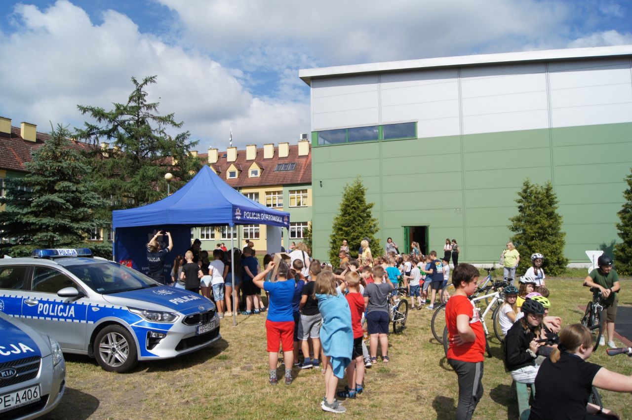 Egzamin na kartę rowerową Egzamin na kartę rowerową w Szkole Podstawowej w Różankach